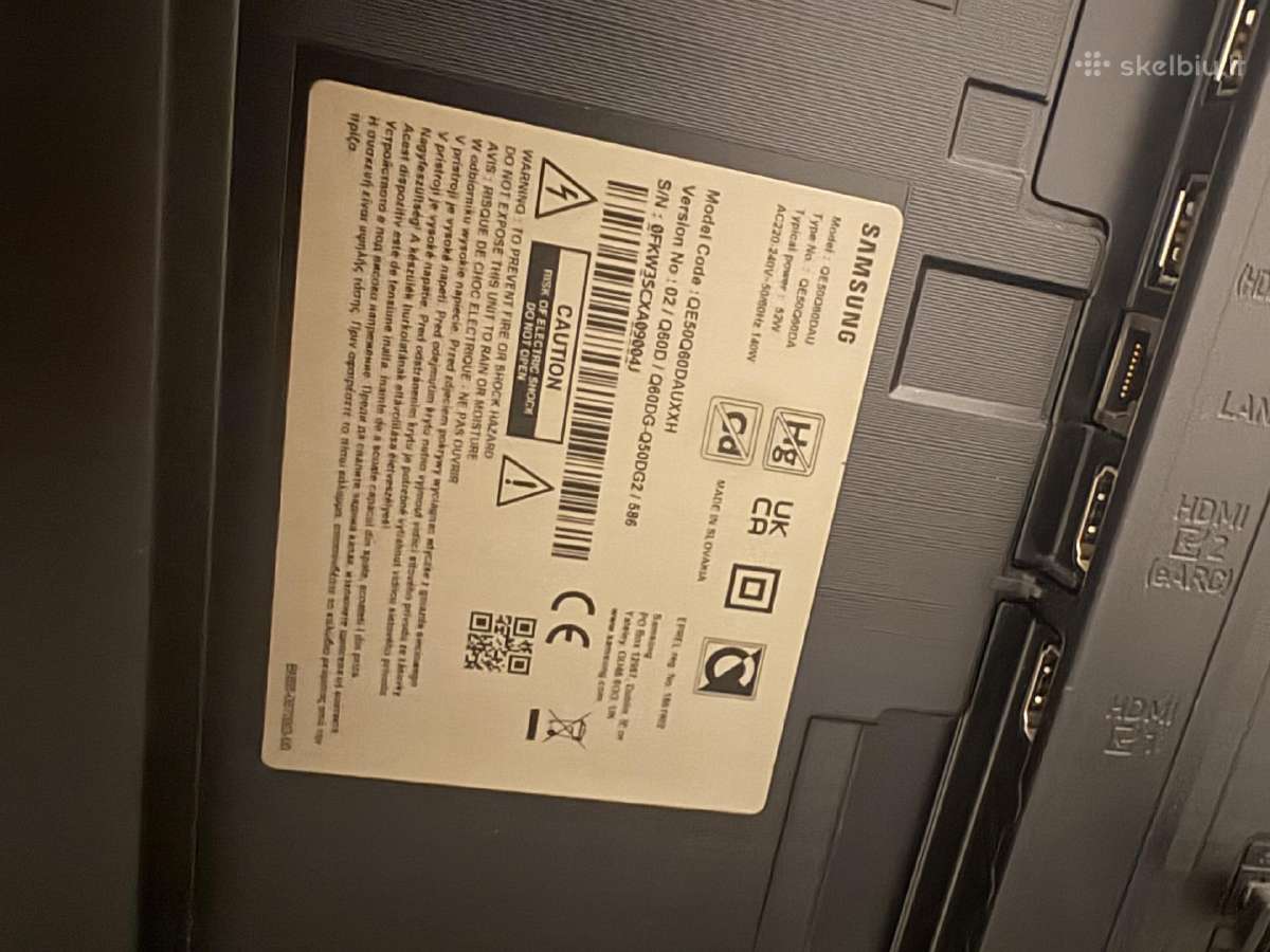 Samsung Qe50q60dauxxh – 50 Qled 4k Smart TV - nuotraukos Nr. 2
