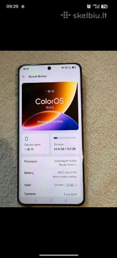 Oneplus 13 512 GB Cn Versija - nuotraukos Nr. 3
