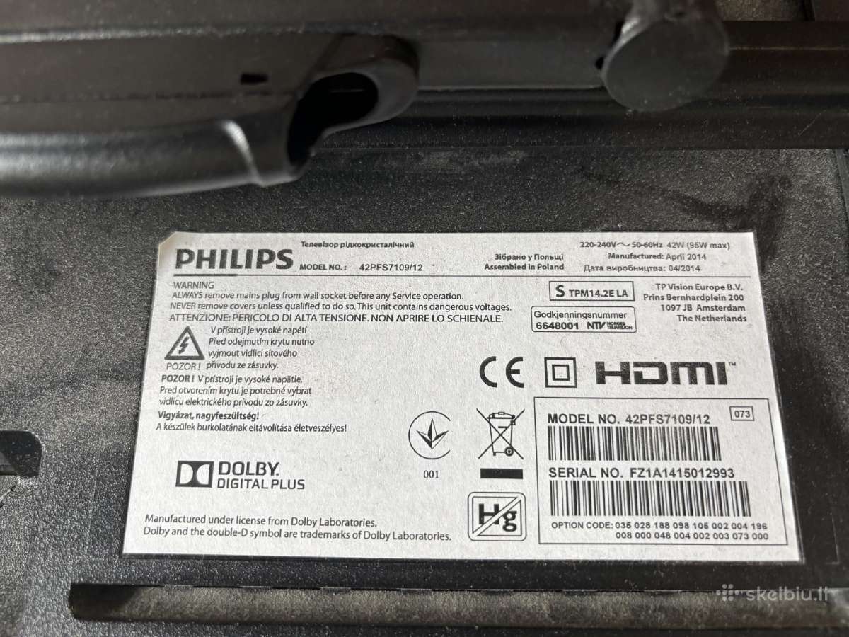 Philips 42pfs7109/12 - nuotraukos Nr. 4