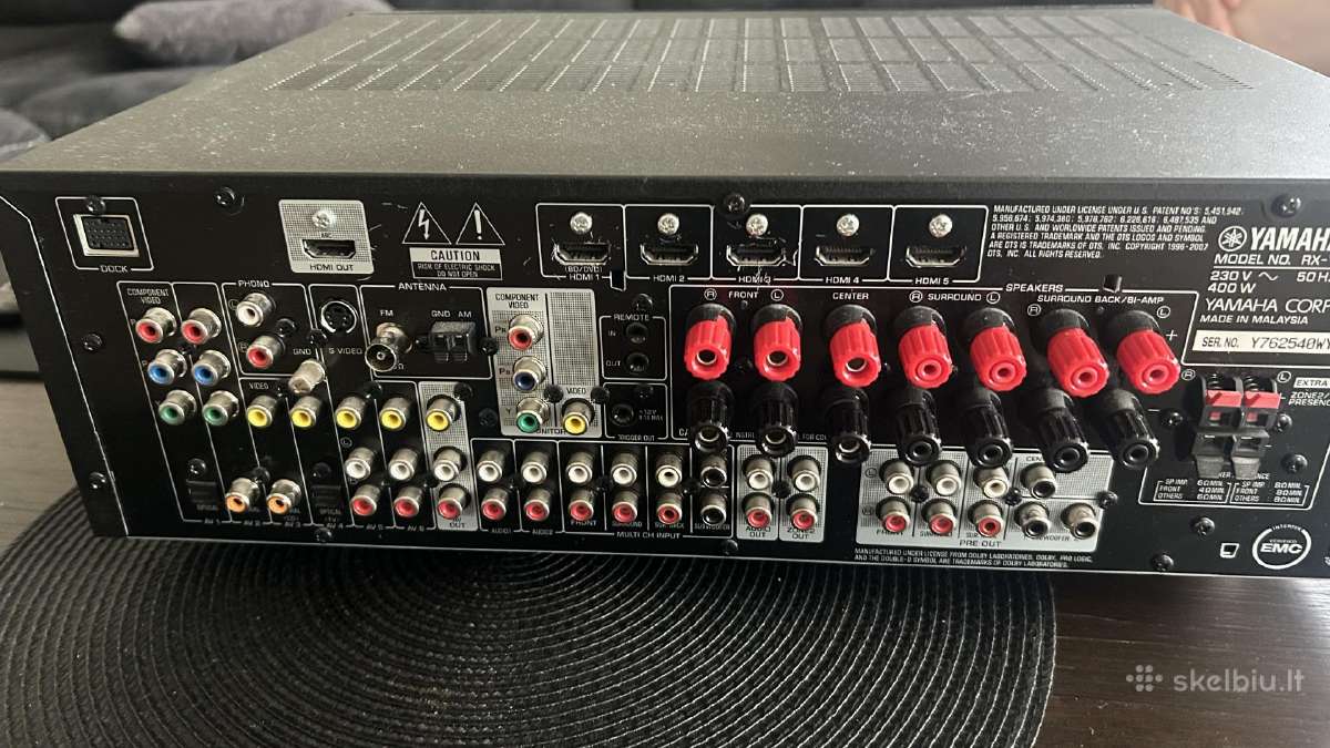 Resyveris Yamaha Rx-v667 - nuotraukos Nr. 3
