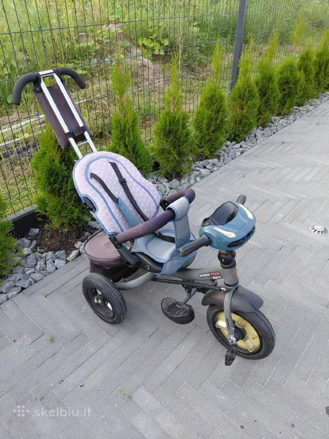 Vaikiškas triratukas Nakko su stūmimo rankena - nuotraukos Nr. 2