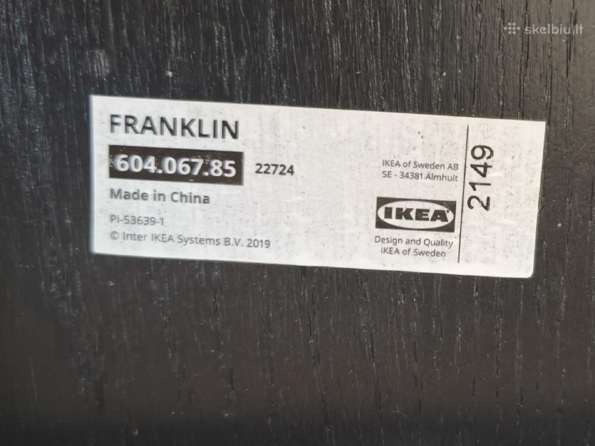 Baro makiažo kėdė Franklin ikea - nuotraukos Nr. 4