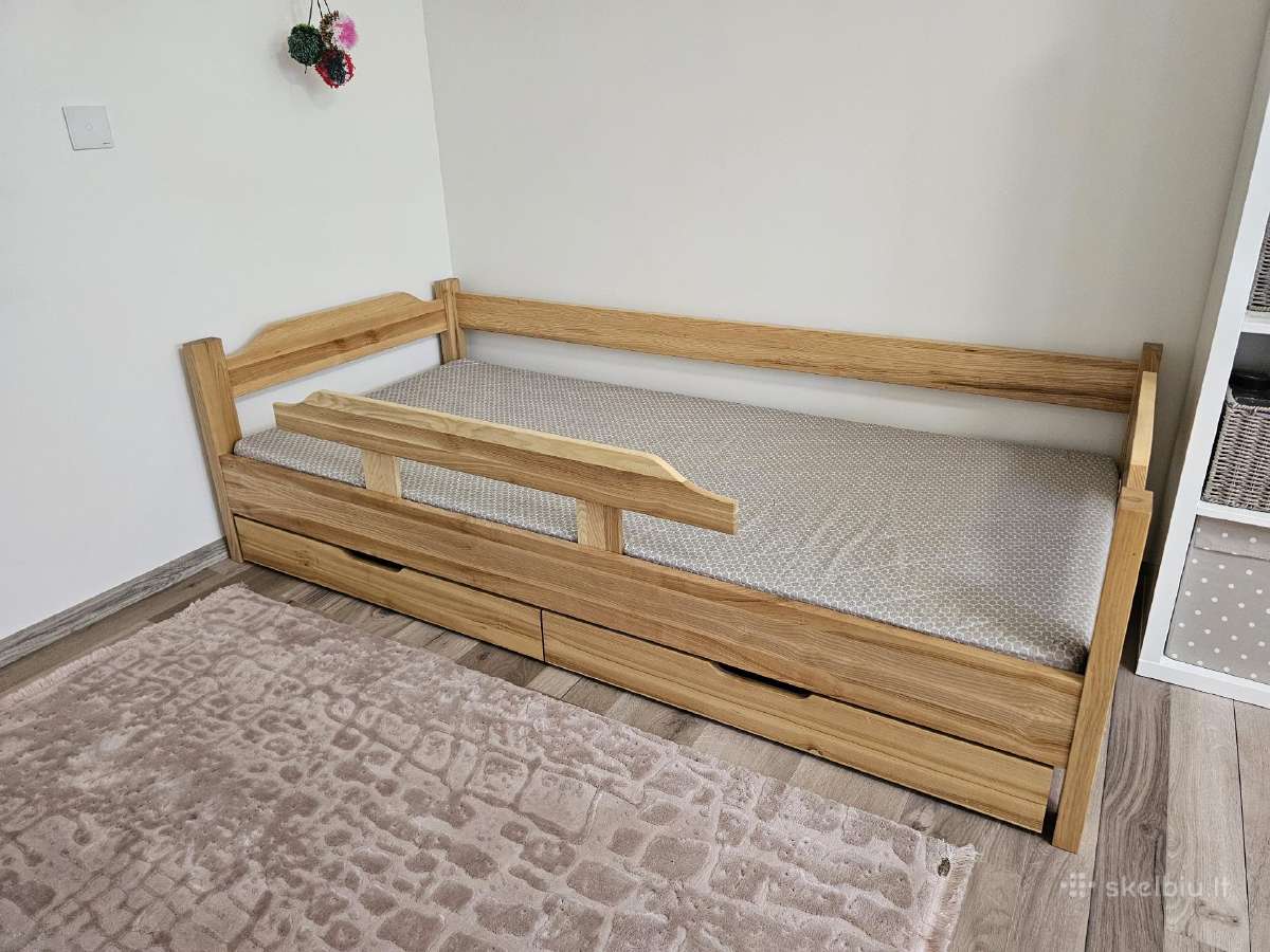 Pagal užsakymą darytos viengulės uosio lovos - nuotraukos Nr. 6
