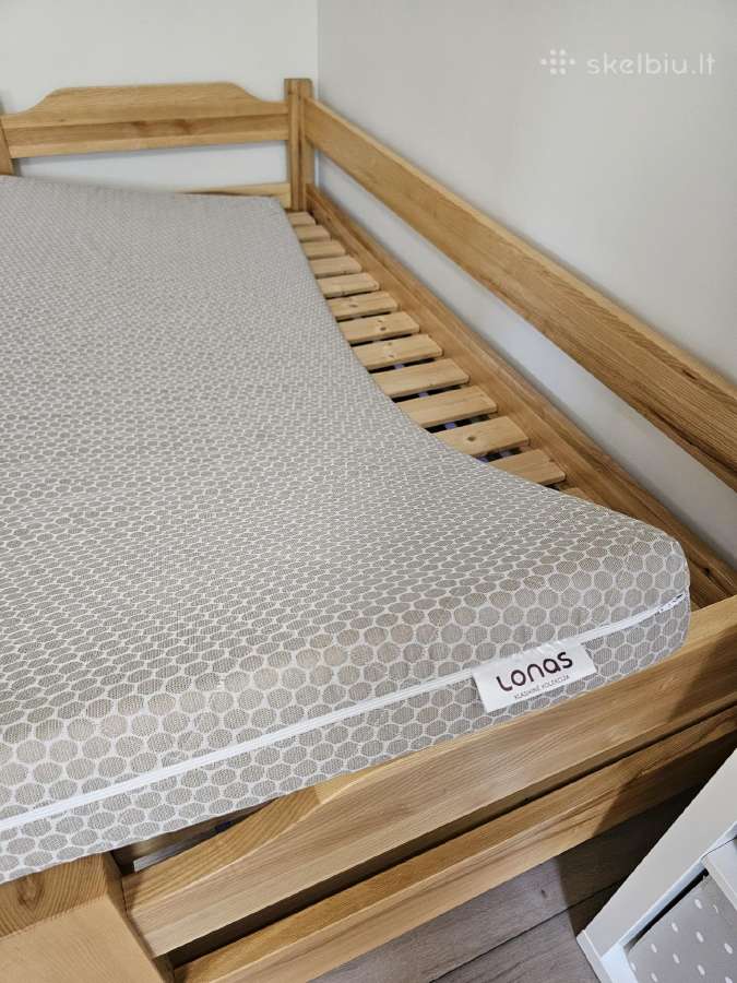 Pagal užsakymą darytos viengulės uosio lovos - nuotraukos Nr. 9