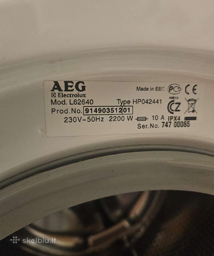 Aeg Elektrolux L62640 - nuotraukos Nr. 3