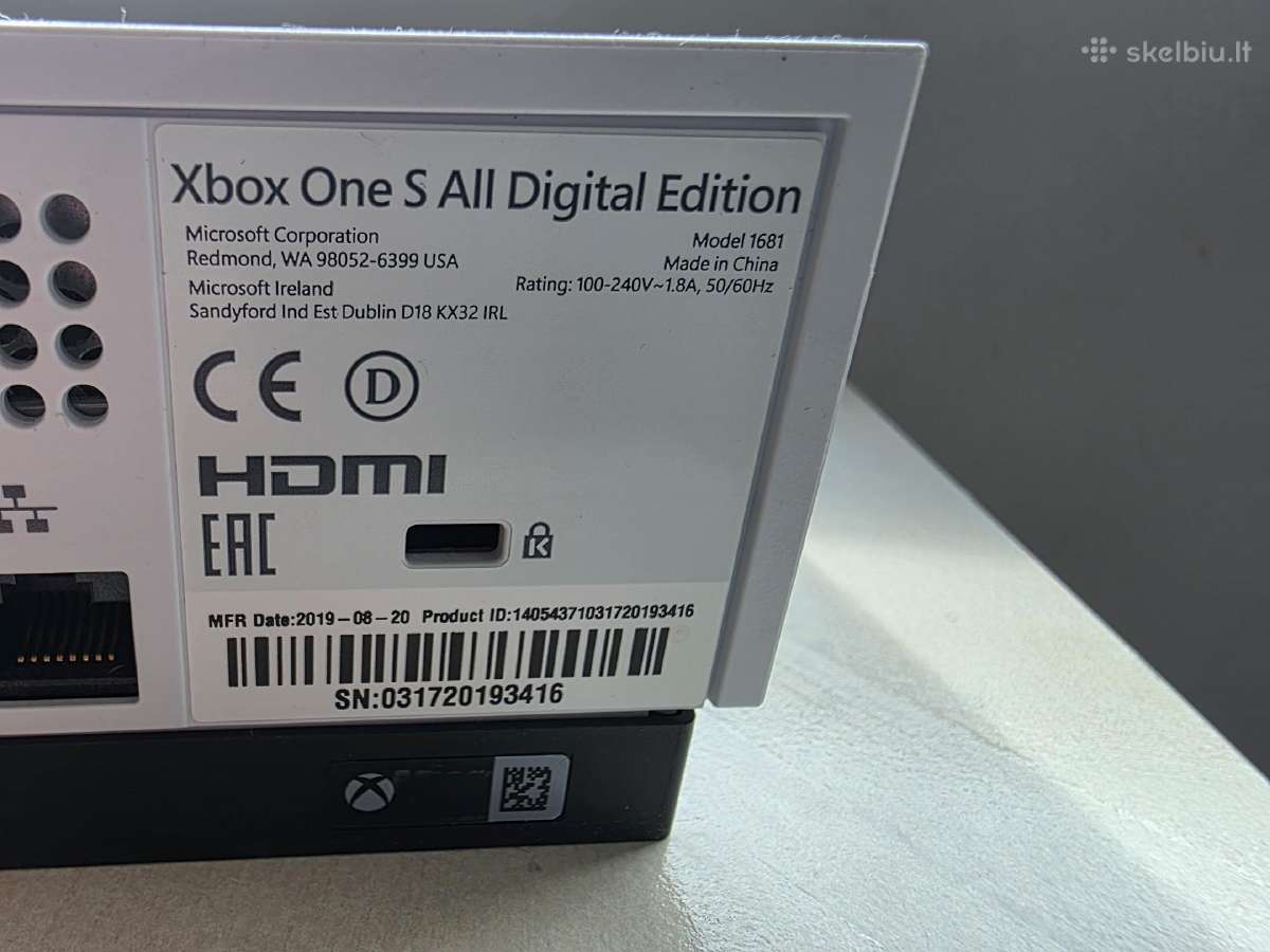 X box one S digital edition - nuotraukos Nr. 2