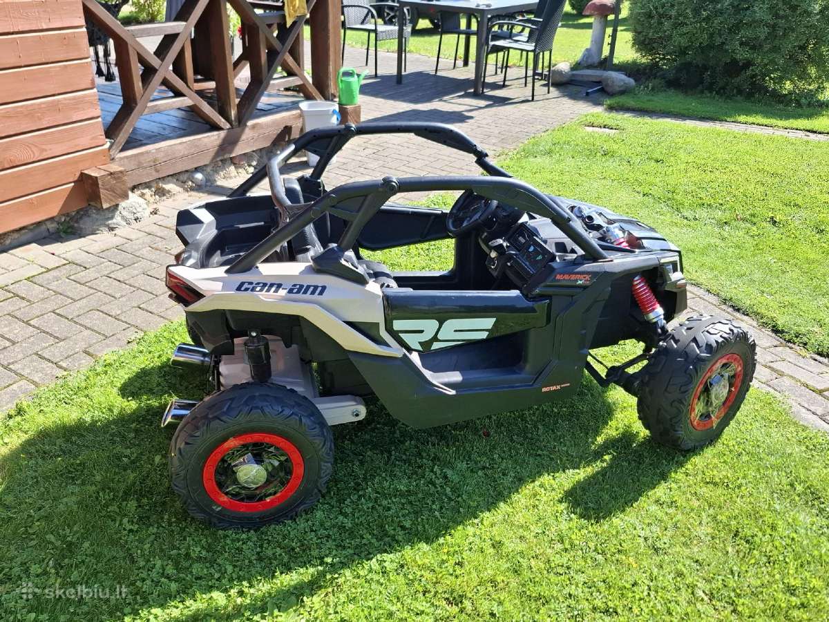 Dvivietis elektromobilis vaikams can-am Maverick 2 - nuotraukos Nr. 2