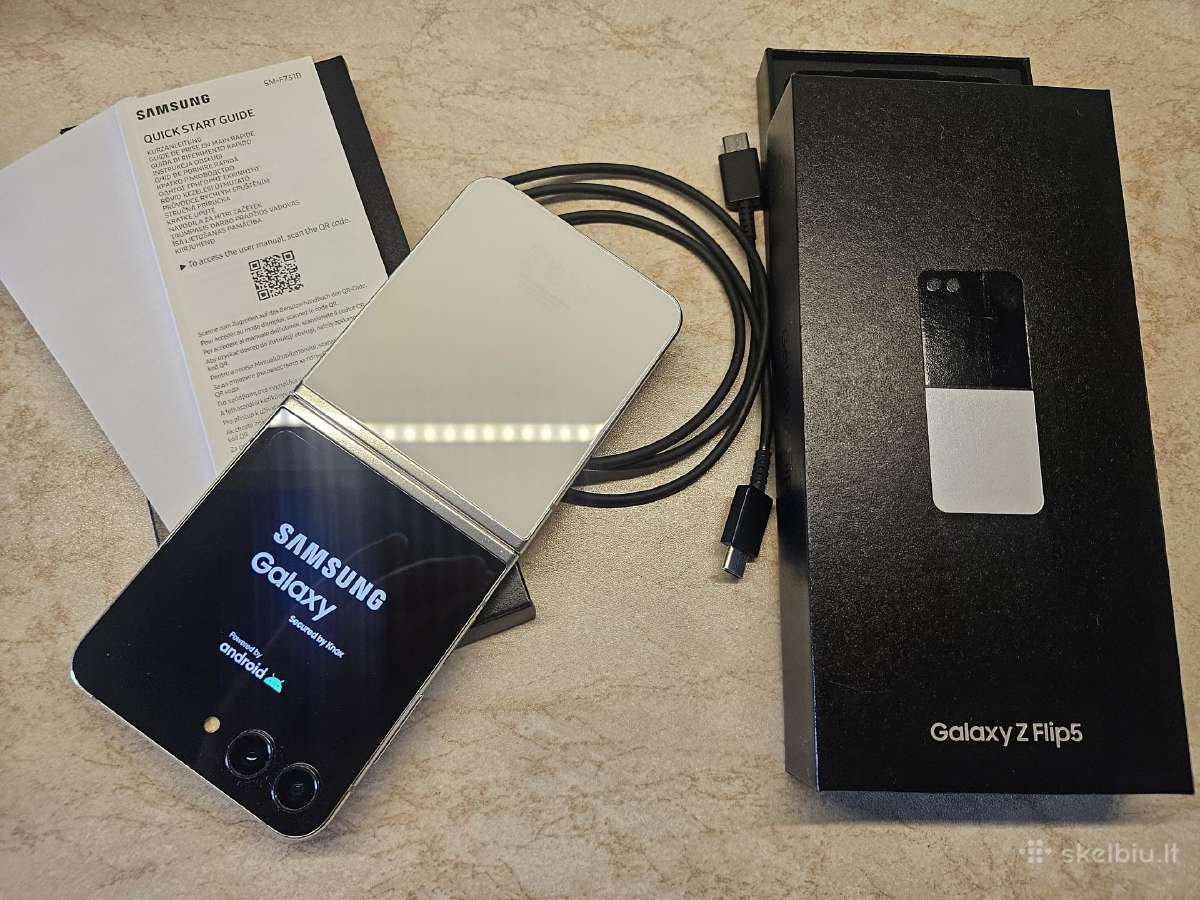 Samsung Galaxy Z Flip5 Cream - nuotraukos Nr. 2