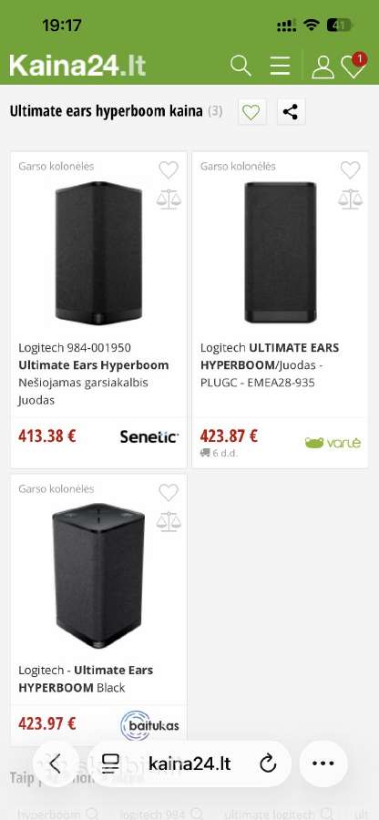 Logitech Hyperboom kolonėlė - nuotraukos Nr. 3