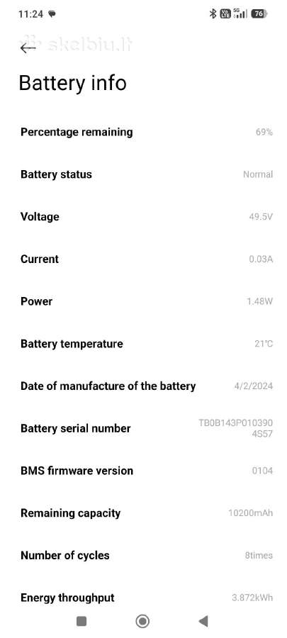 Xiaomi Electric Scooter 4 Pro (2nd Gen) - nuotraukos Nr. 8