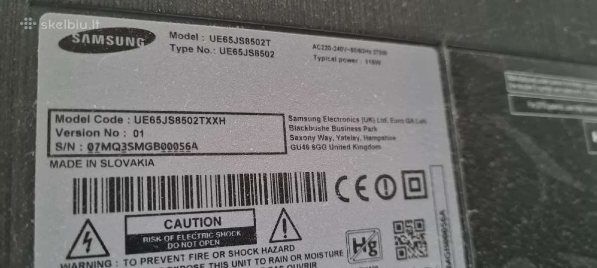 Samsung TV su defektu - nuotraukos Nr. 3