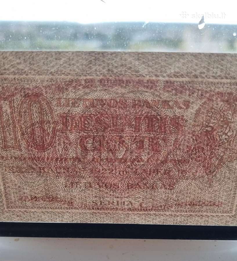 1922 m. 10 centų banknotas - nuotraukos Nr. 5