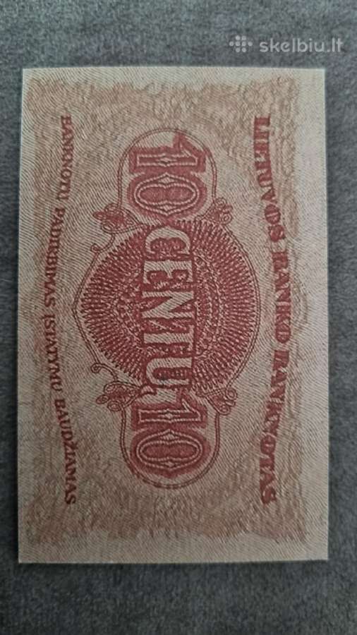 1922 m. 10 centų banknotas - nuotraukos Nr. 4