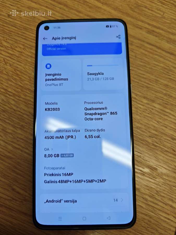 Oneplus 8t + Huawei Watch GT 2 Pro - nuotraukos Nr. 3