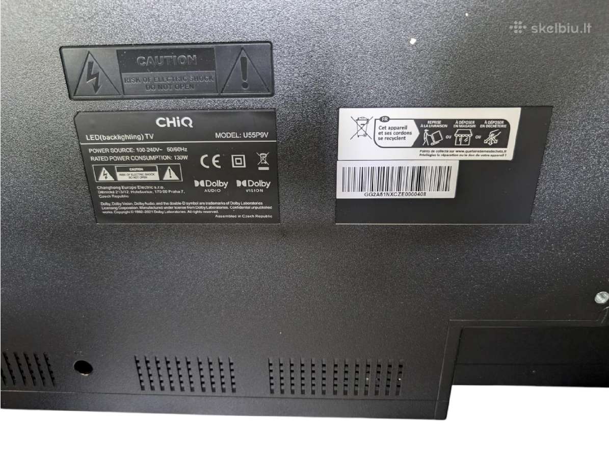 Chiq U55p9v 55 4k Uhd Android TV (Ekspo) +6mėn. - nuotraukos Nr. 5