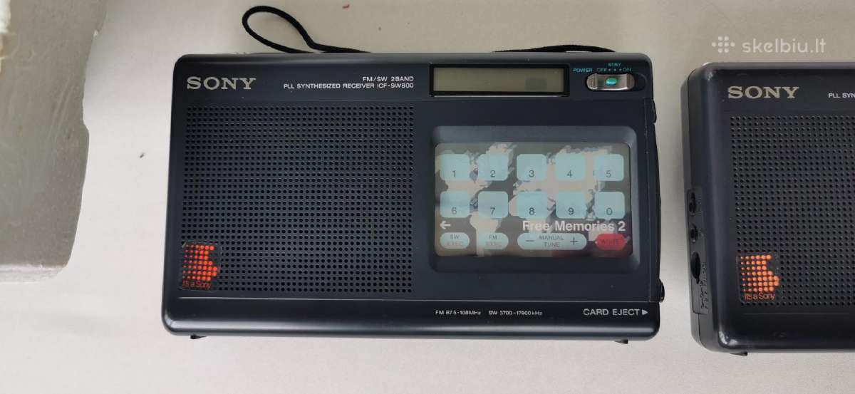 2 x Sony Icf-sw800 Fm/sw Radijo Imtuvai (Defektas) - nuotraukos Nr. 2