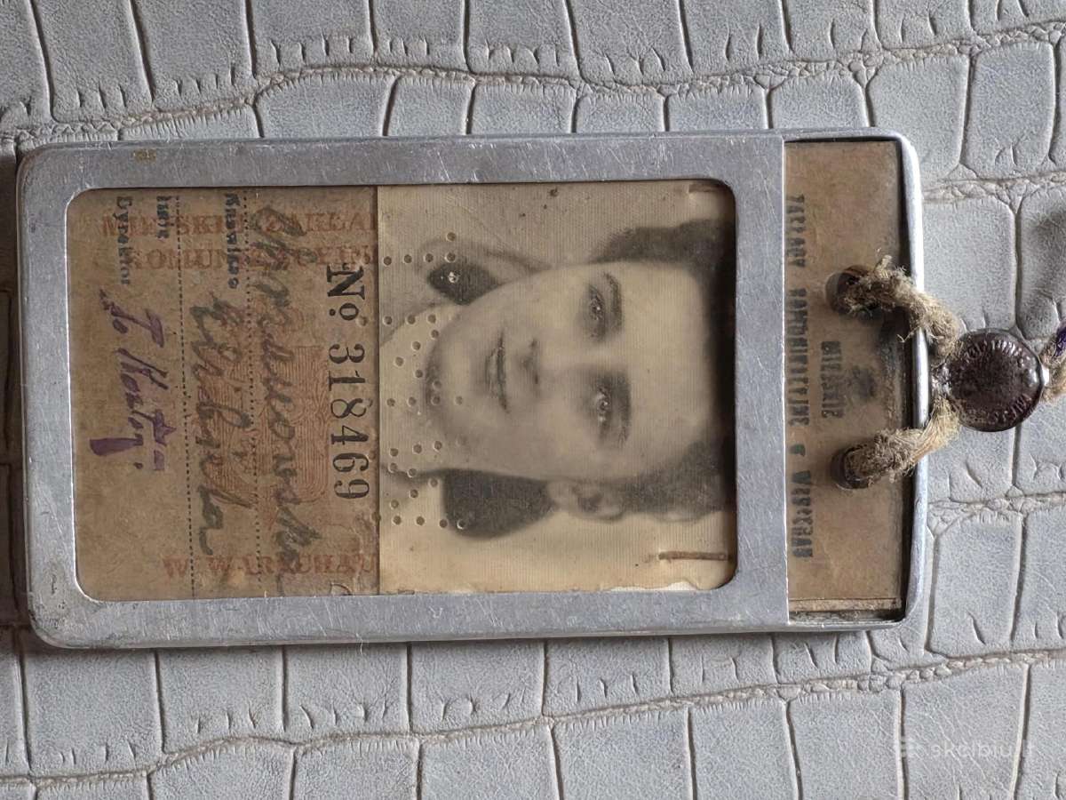 Istorinis Varšuvos tramvajaus bilietas (1944 m.) - nuotraukos Nr. 2
