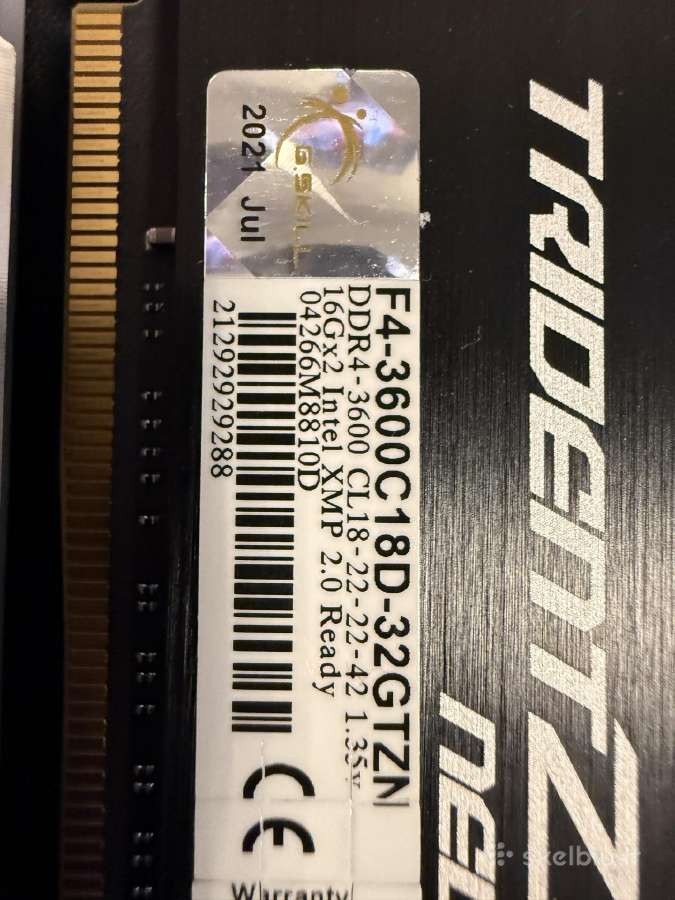 G.skill trident zneo rgb 32gb ddr4 3600mhz cl18 - nuotraukos Nr. 5