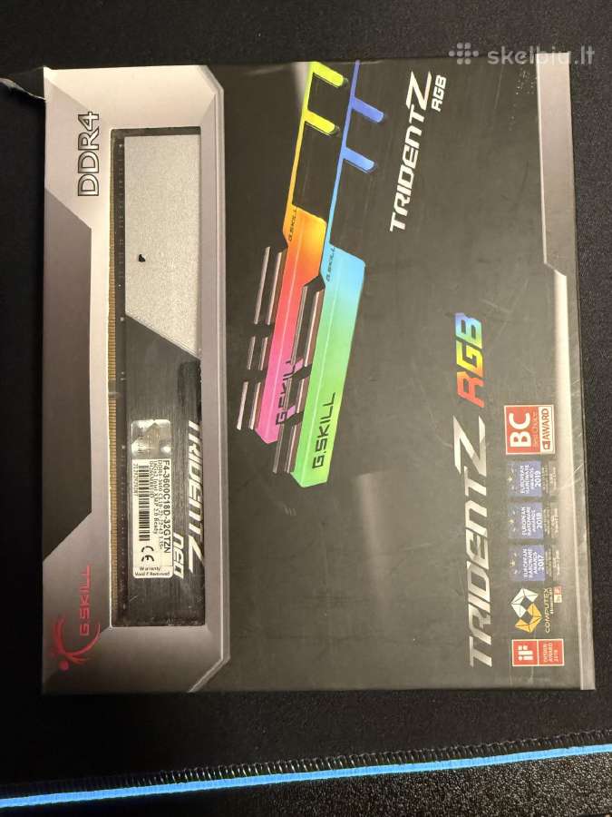 G.skill trident zneo rgb 32gb ddr4 3600mhz cl18 - nuotraukos Nr. 6