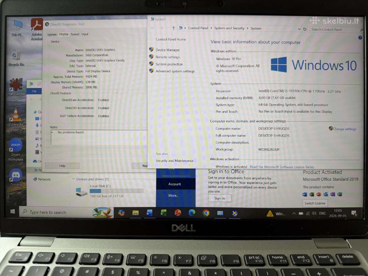 Puikios būklės Dell Latitude 5410! - nuotraukos Nr. 10
