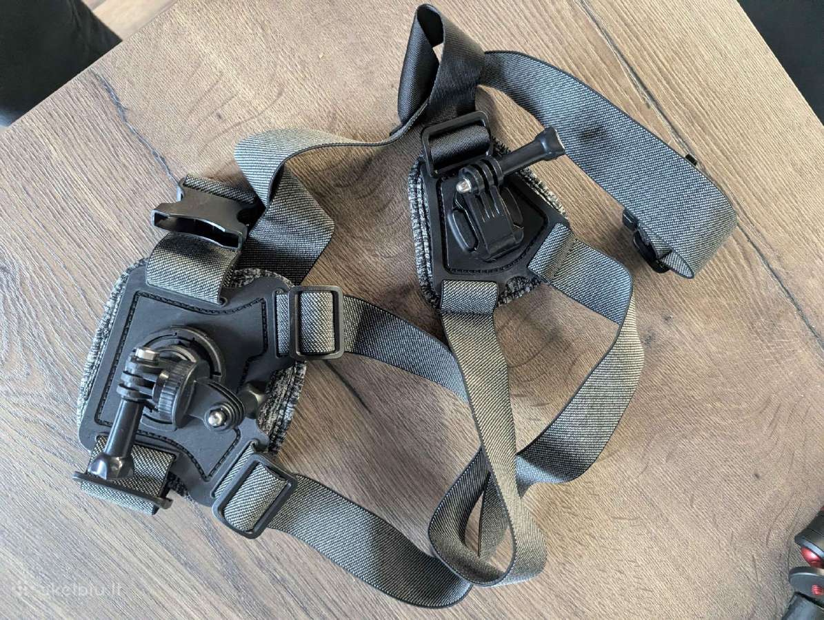 Gopro krūtinės laikiklis diržai veiksmo kamerai - nuotraukos Nr. 2