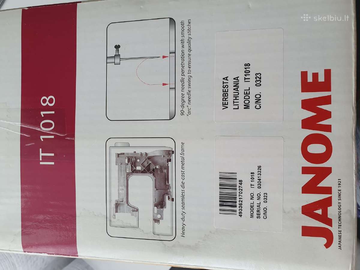 Janome It1018 - nuotraukos Nr. 5