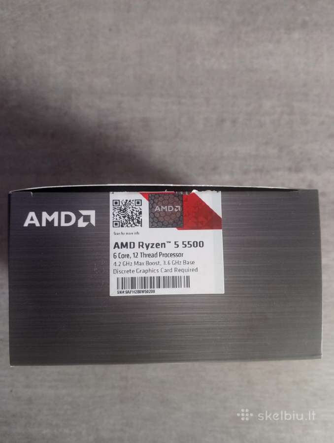 Amd Ryzen 5 5500 + Wraith Stealth aušintuvas - nuotraukos Nr. 3