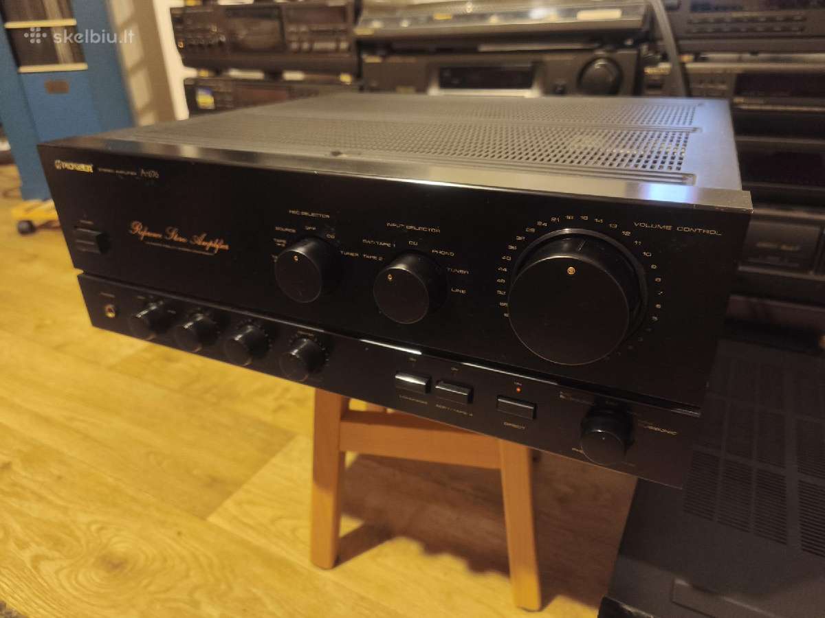 Pioneer A676 Rms 2x95w Thd: 0.008% 12,8kg Japonija - nuotraukos Nr. 7