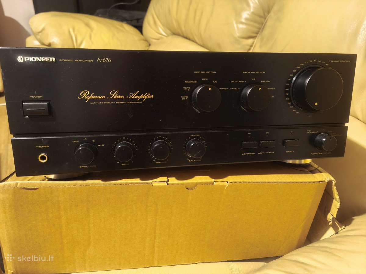 Pioneer A676 Rms 2x95w Thd: 0.008% 12,8kg Japonija - nuotraukos Nr. 5
