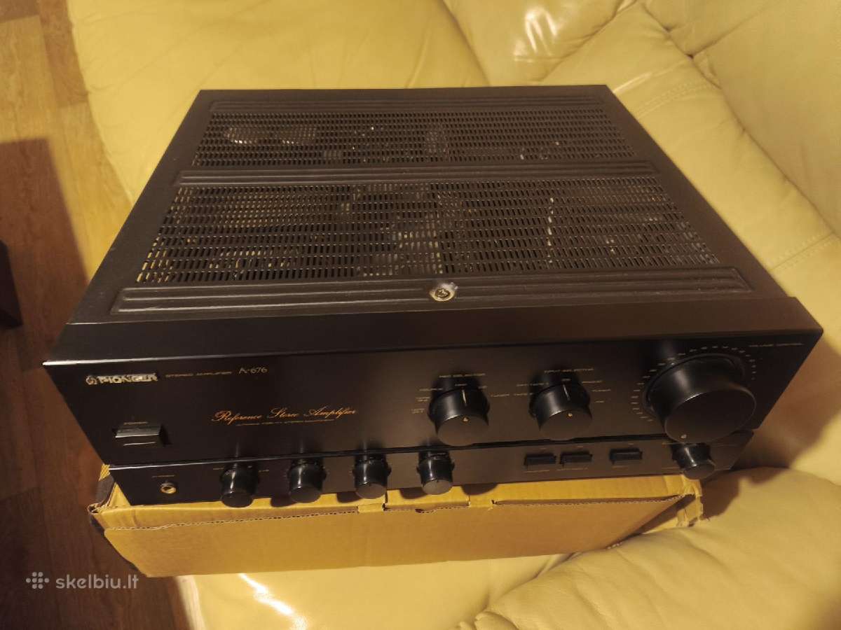 Pioneer A676 Rms 2x95w Thd: 0.008% 12,8kg Japonija - nuotraukos Nr. 13