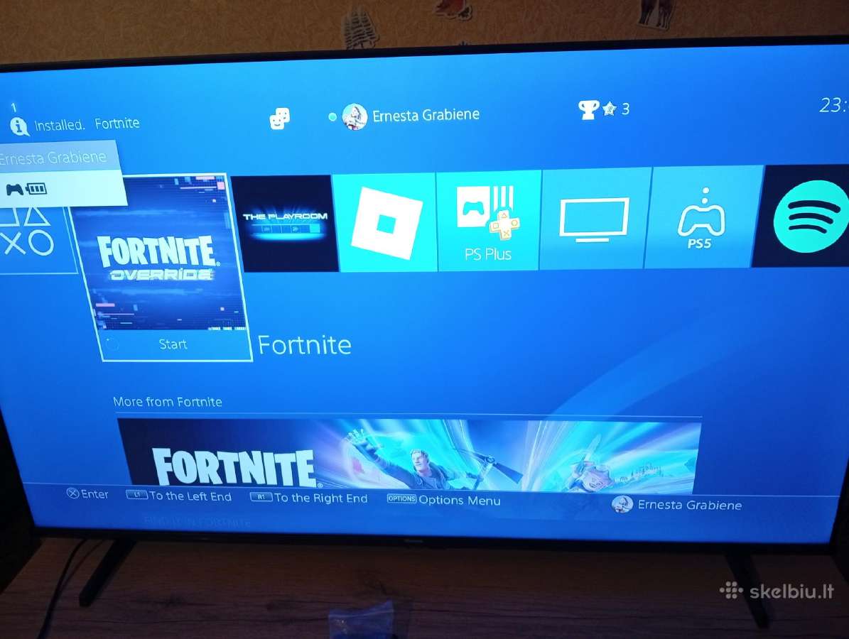 Ps4 fat 500gb su monitoriumi - nuotraukos Nr. 4