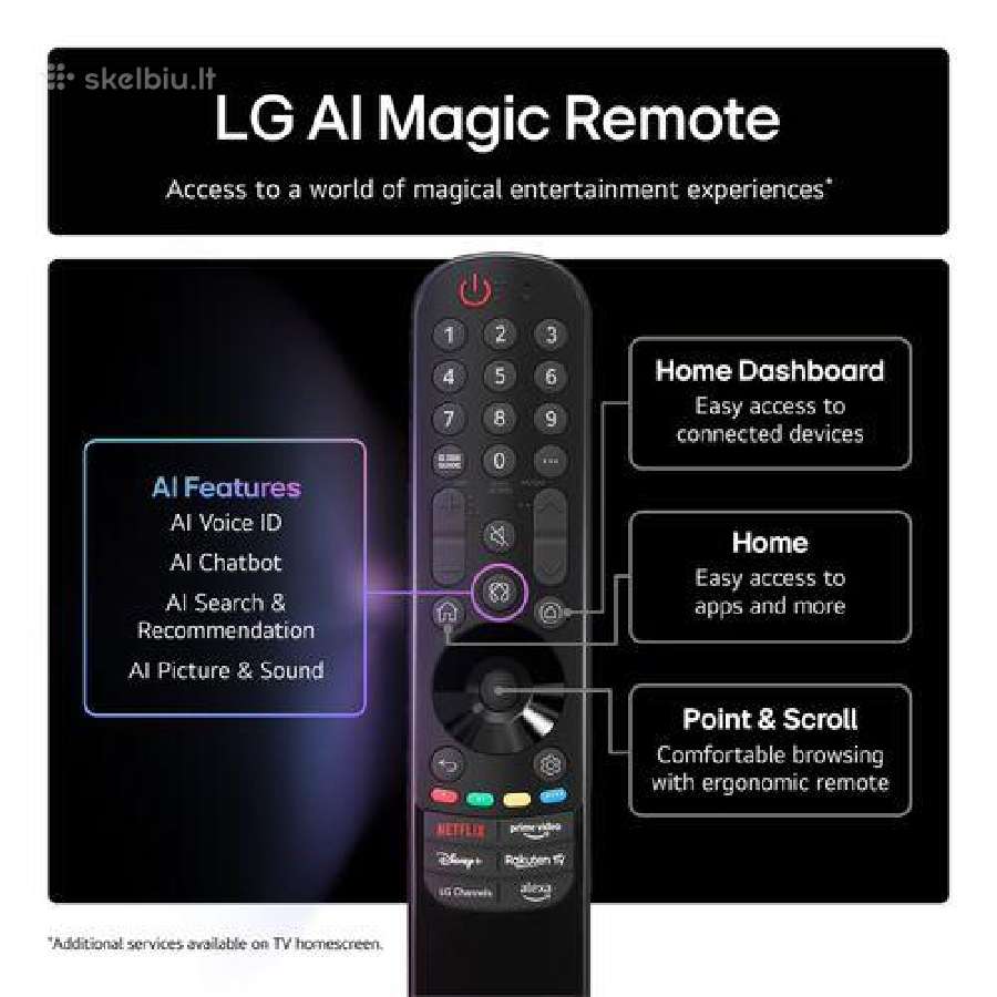 LG 43" 109cm Smart 4k Nanocell - nuotraukos Nr. 7