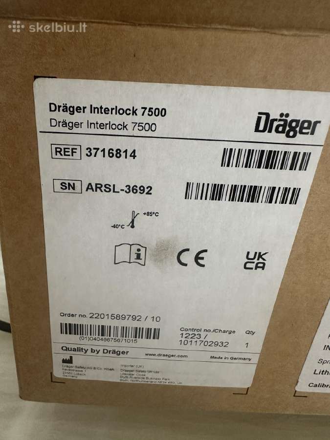 Parduodamas Drager Interlock 7500 - nuotraukos Nr. 3