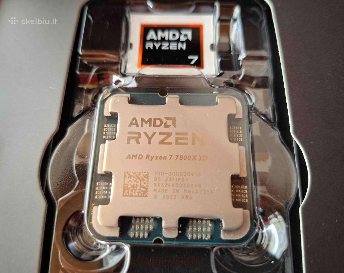 Procesorius Amd Ryzen 7 7800x3d - nuotraukos Nr. 4