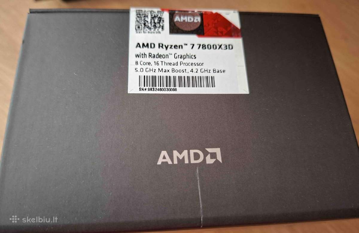 Procesorius Amd Ryzen 7 7800x3d - nuotraukos Nr. 5