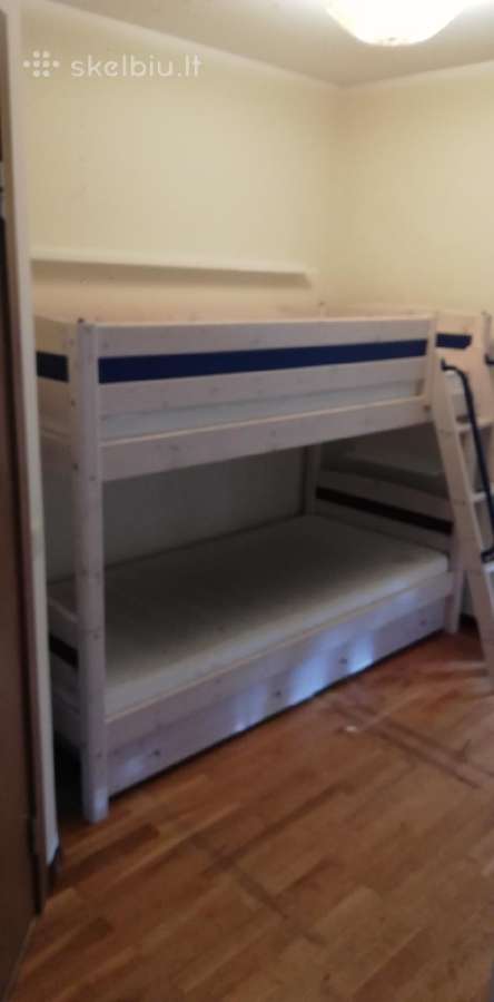 Medinė dviaukštė Ikea Ribba lova su stalčiais - nuotraukos Nr. 3