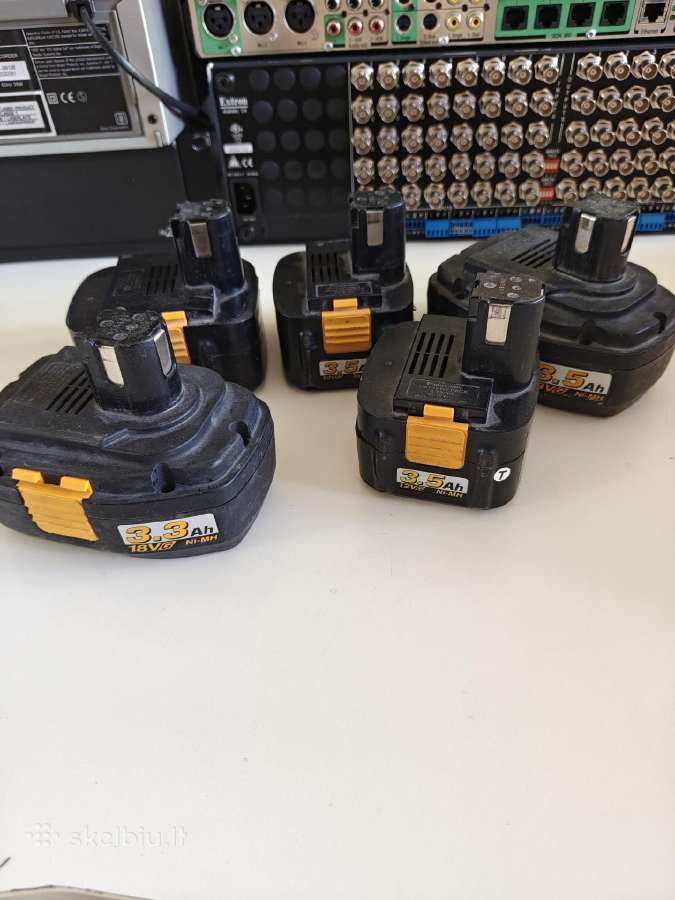 Panasonic,hilti,bosch baterijos netestuotos neveik - nuotraukos Nr. 2