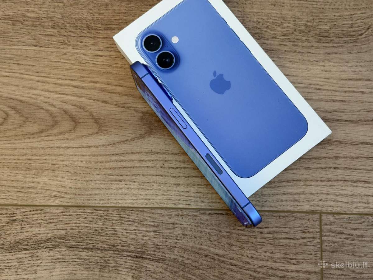 iPhone 16 128gb ultramarine 100% baterija - nuotraukos Nr. 3