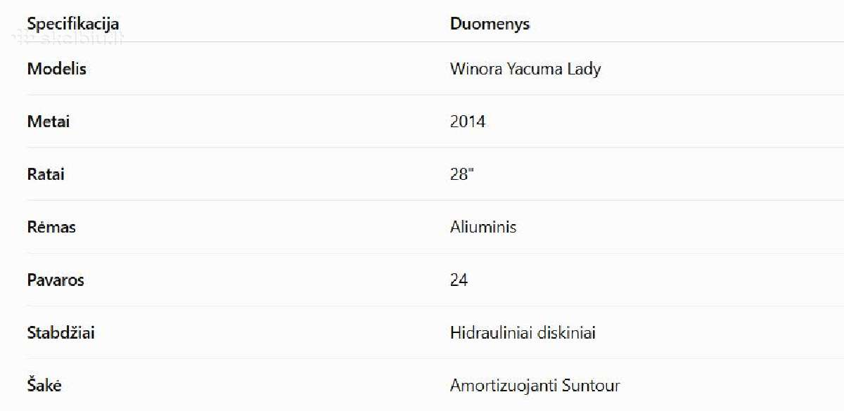 Winora Yacuma Lady – 24 pavarų, hidrauliniai s - nuotraukos Nr. 7