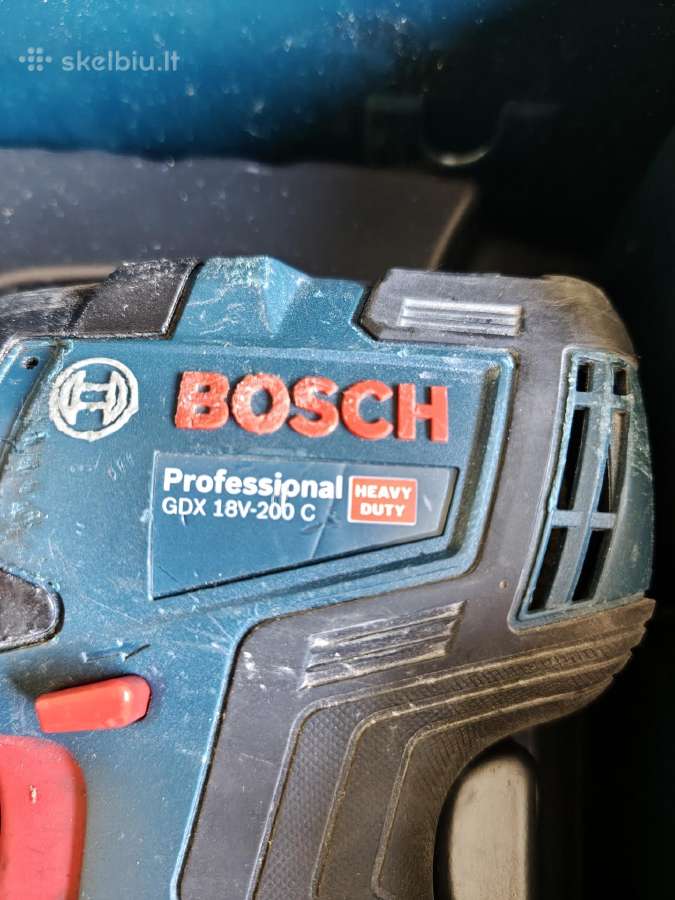 Smūginis suktuvas Bosch Gdx 18v-200c - nuotraukos Nr. 4