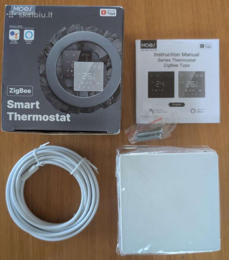 Moes Zigbee grindų šildymo termostatas 16a - nuotraukos Nr. 2