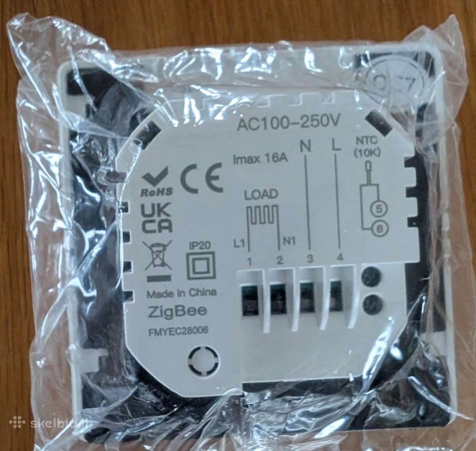 Moes Zigbee grindų šildymo termostatas 16a - nuotraukos Nr. 3