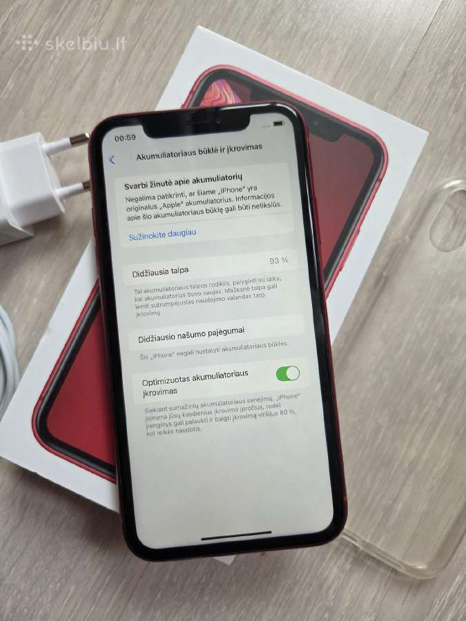 iPhone Xr 64gb, baterija 93 %, tvarkingas - nuotraukos Nr. 2