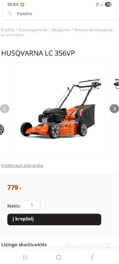 Husqvarna Lc 356 Vp, trys viename savaeigė - nuotraukos Nr. 8
