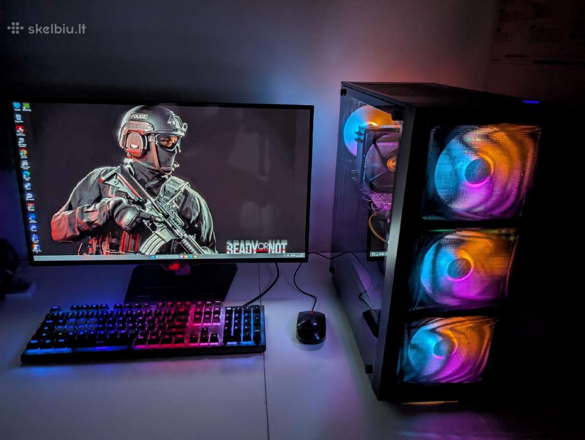 Žaidimų-mokslų Pc komplektas I5 6600k,16gb,1060 - nuotraukos Nr. 3
