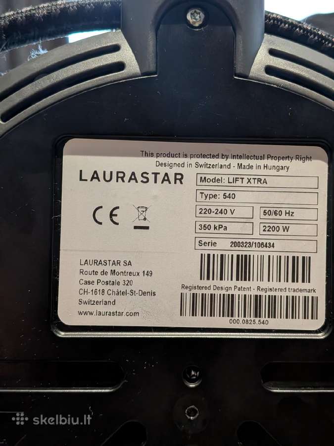 Laurastar Lift Xtra garų generatorius - nuotraukos Nr. 5
