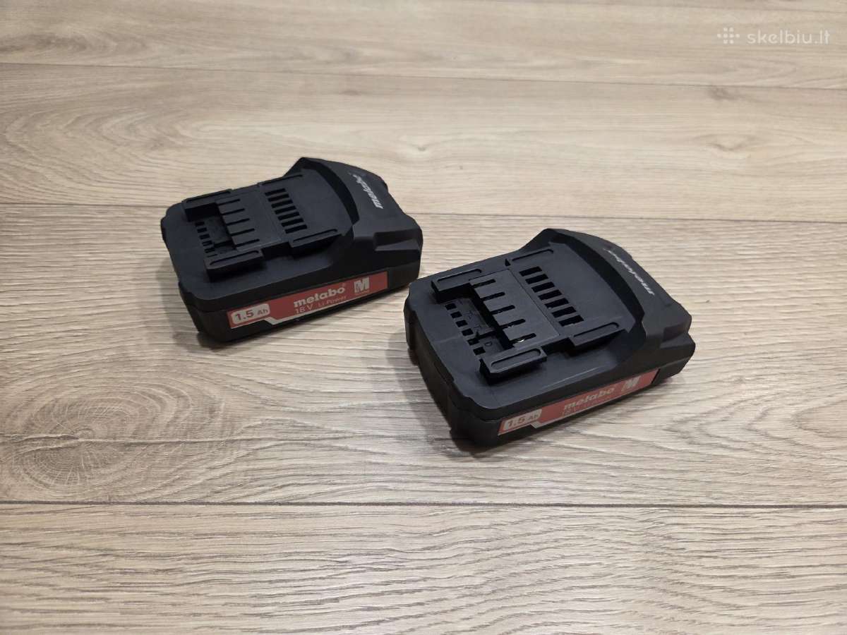 Metabo 18 V 1,5 Ah Li-ion Power akumuliatorius - nuotraukos Nr. 3