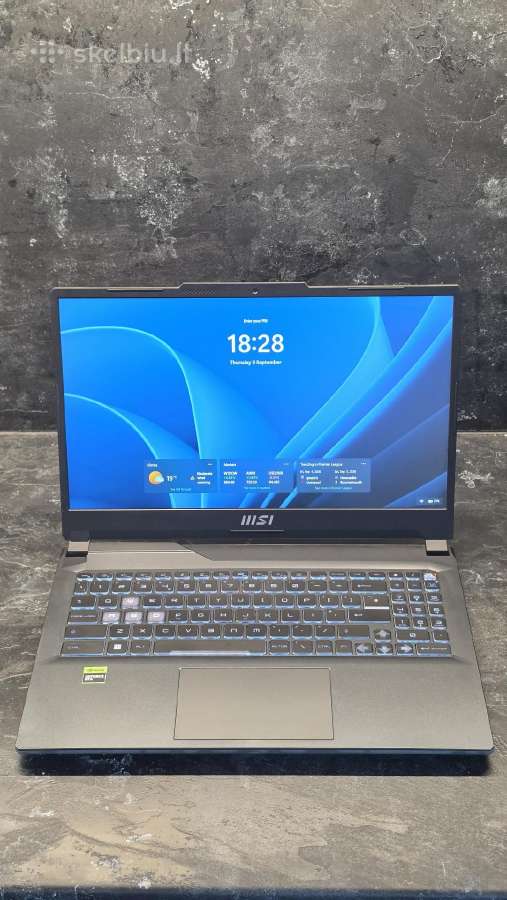 Msi Cyborg 15. 4060, i7, 16gb RAM - nuotraukos Nr. 2