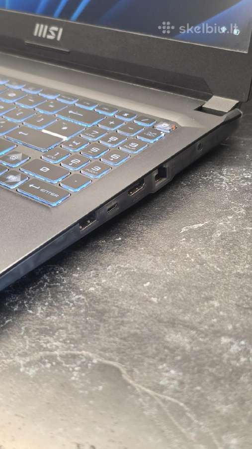 Msi Cyborg 15. 4060, i7, 16gb RAM - nuotraukos Nr. 5