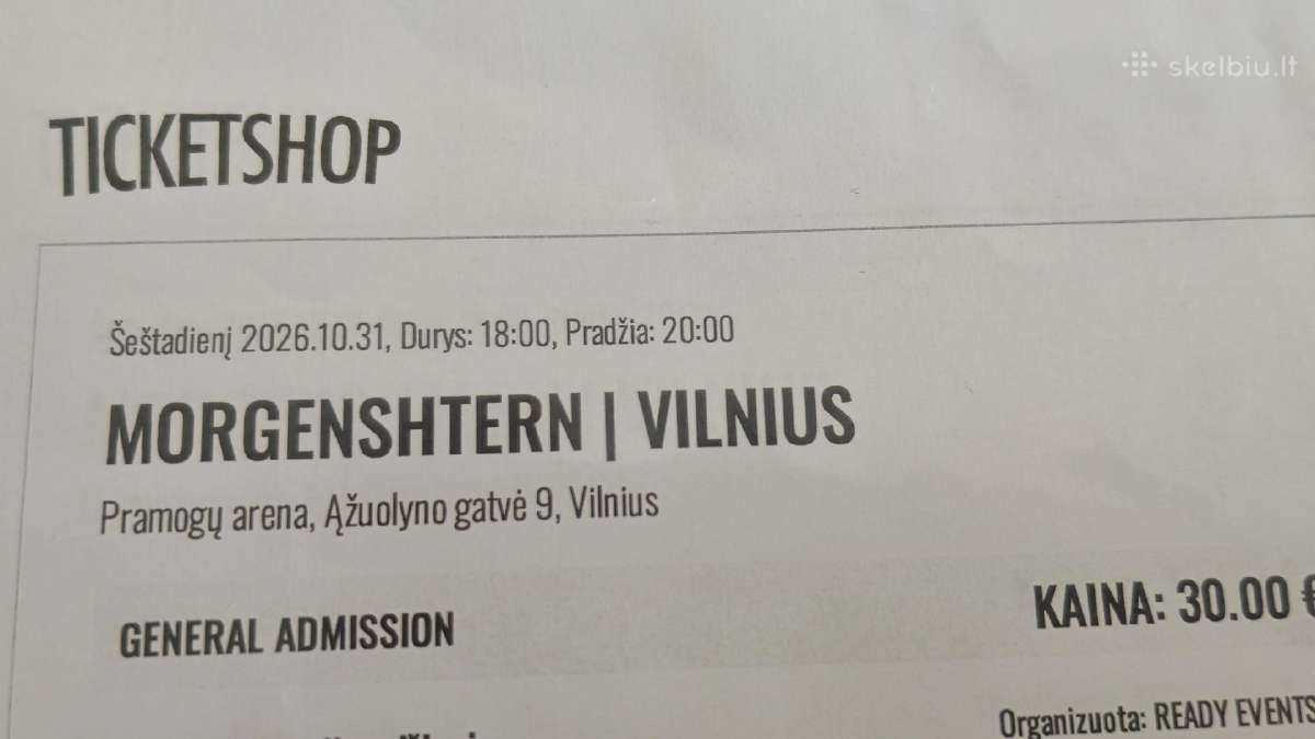 2 bilietai i Morgenstern koncera - nuotraukos Nr. 3